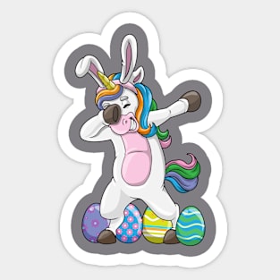 Easter Unicorn Fan Egg Hunt Sticker